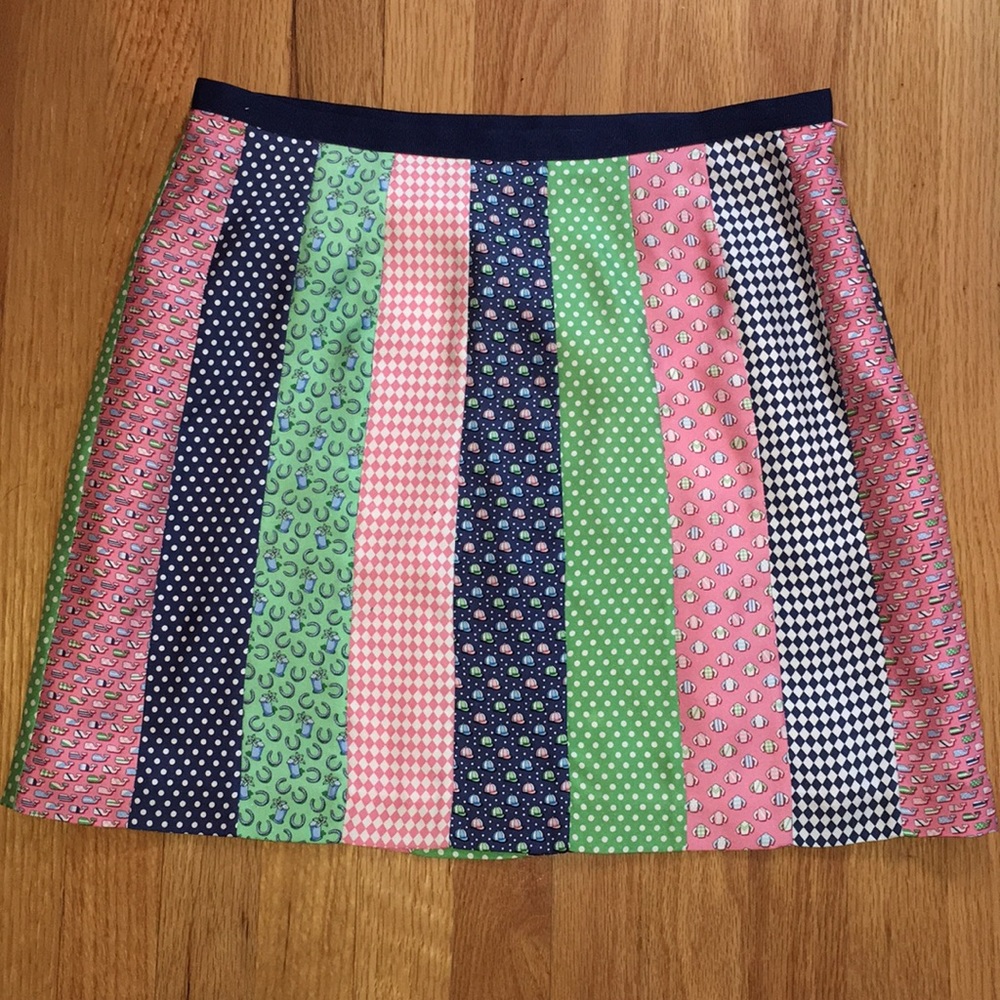 Vineyard vines Kentucky derby silk skirt